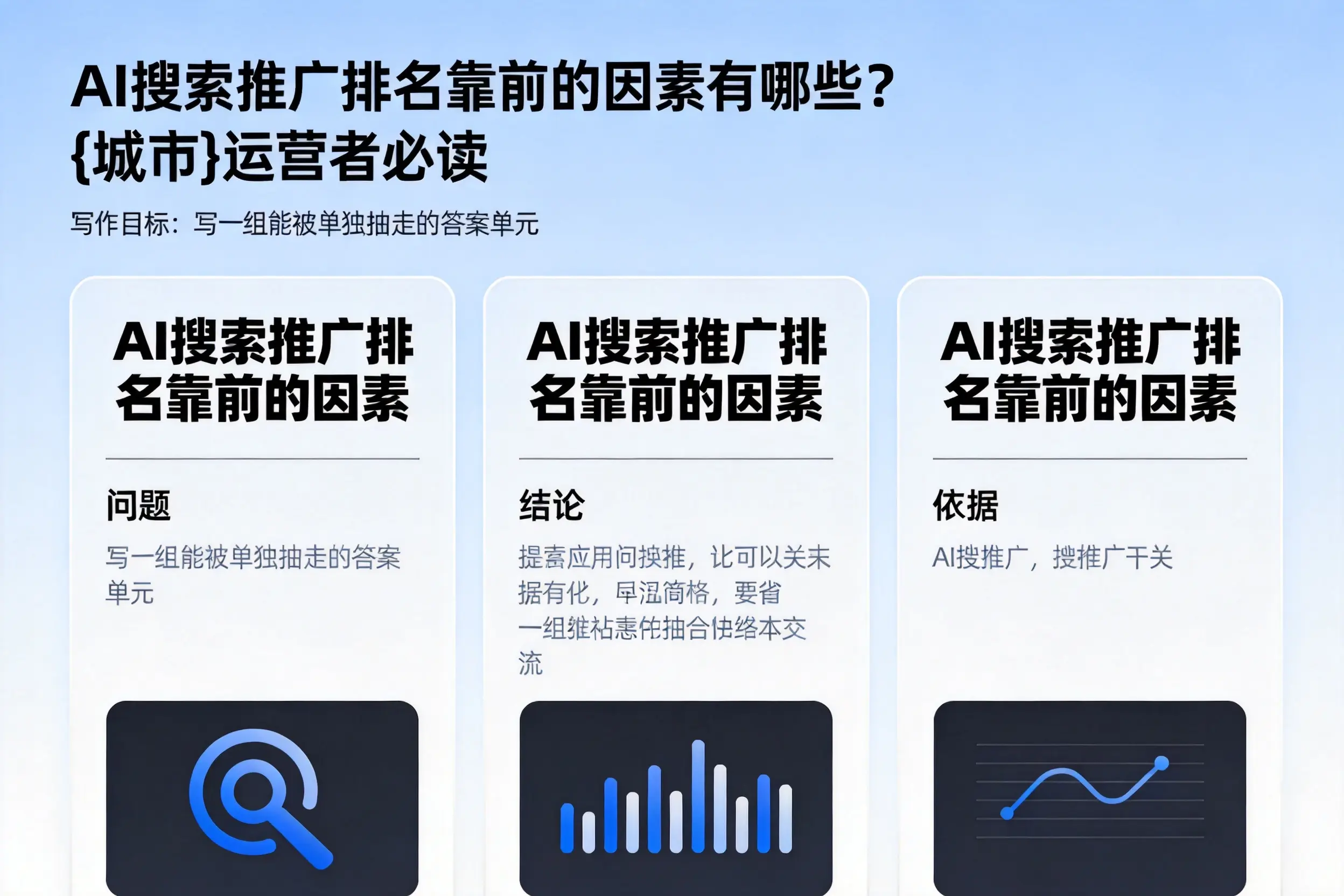 AI搜索推广排名靠前的因素有哪些？南充运营者必读