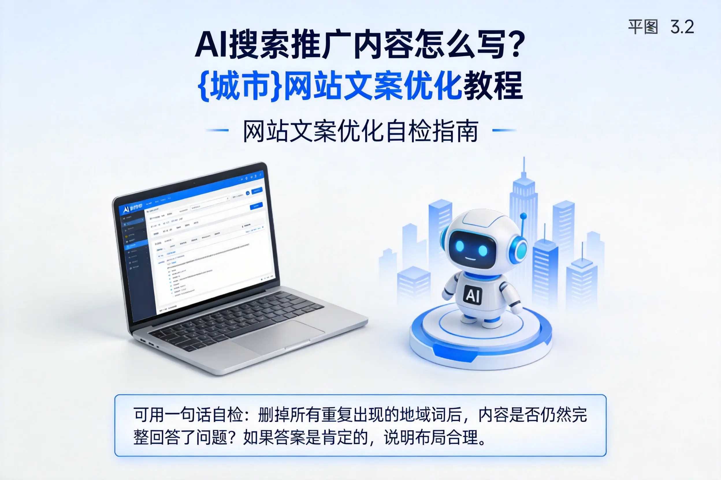 AI搜索推广内容怎么写？南充网站文案优化教程