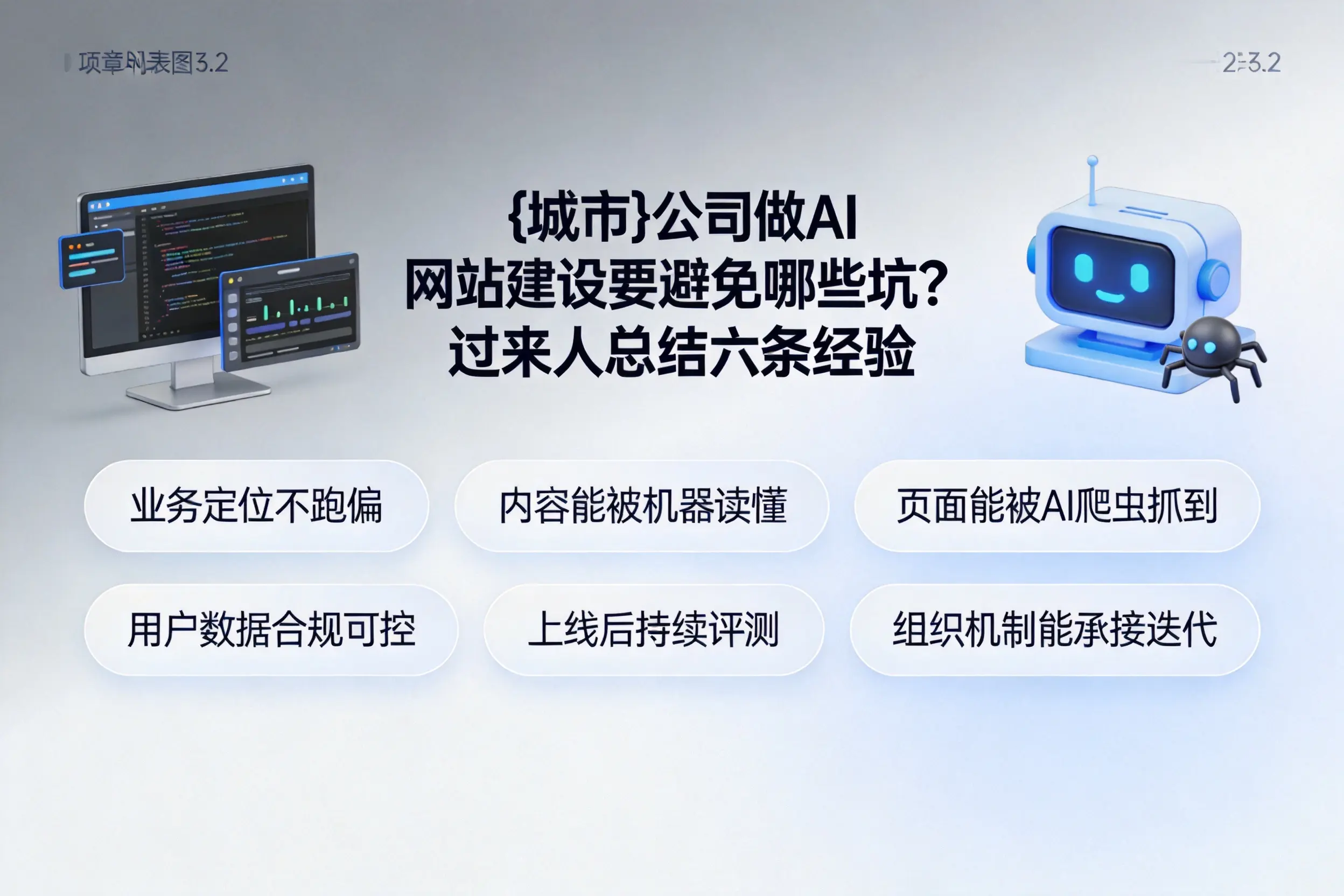 南充公司做AI网站建设要避免哪些坑?过来人总结六条经验