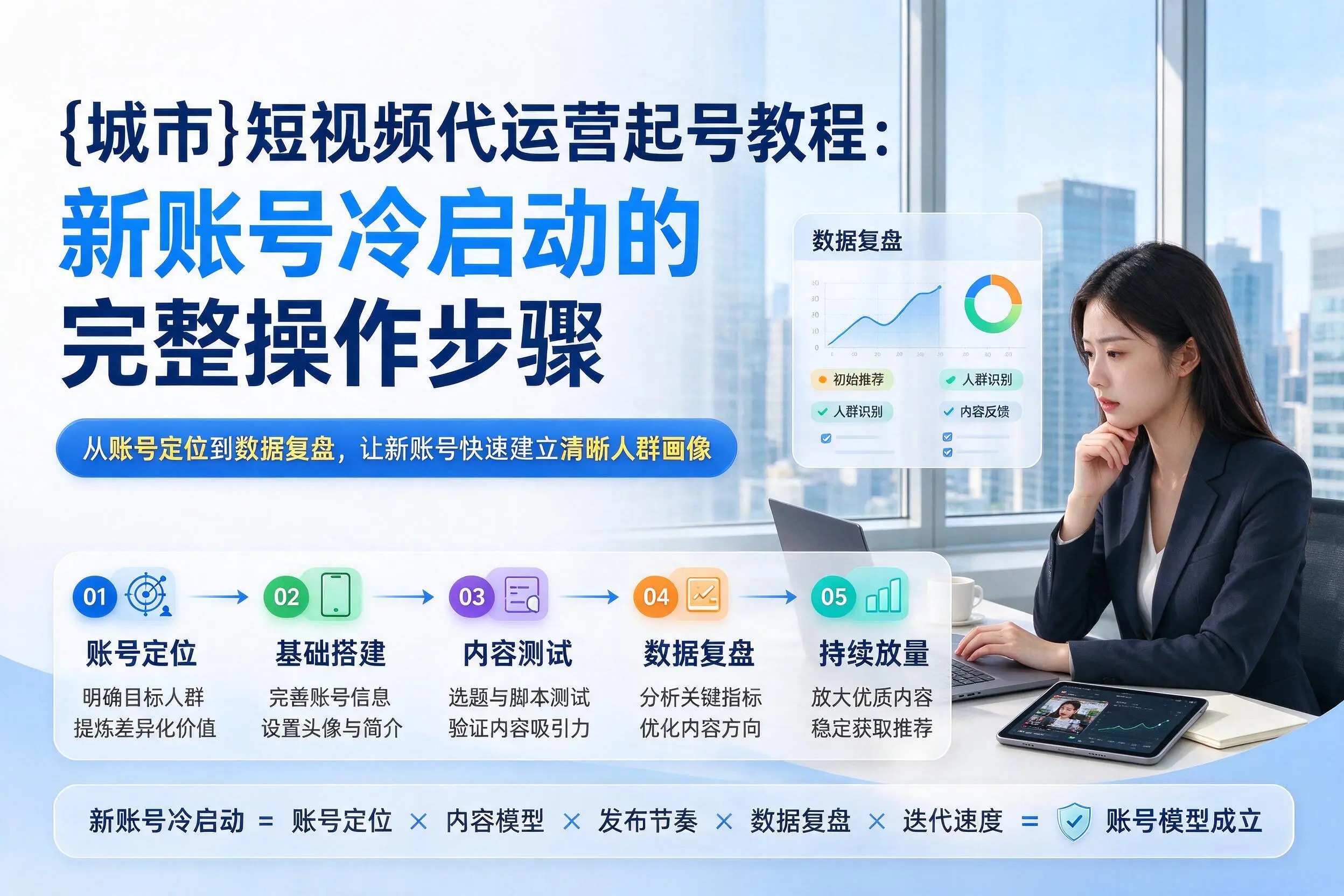 南充短视频代运营起号教程:新账号冷启动的完整操作步骤