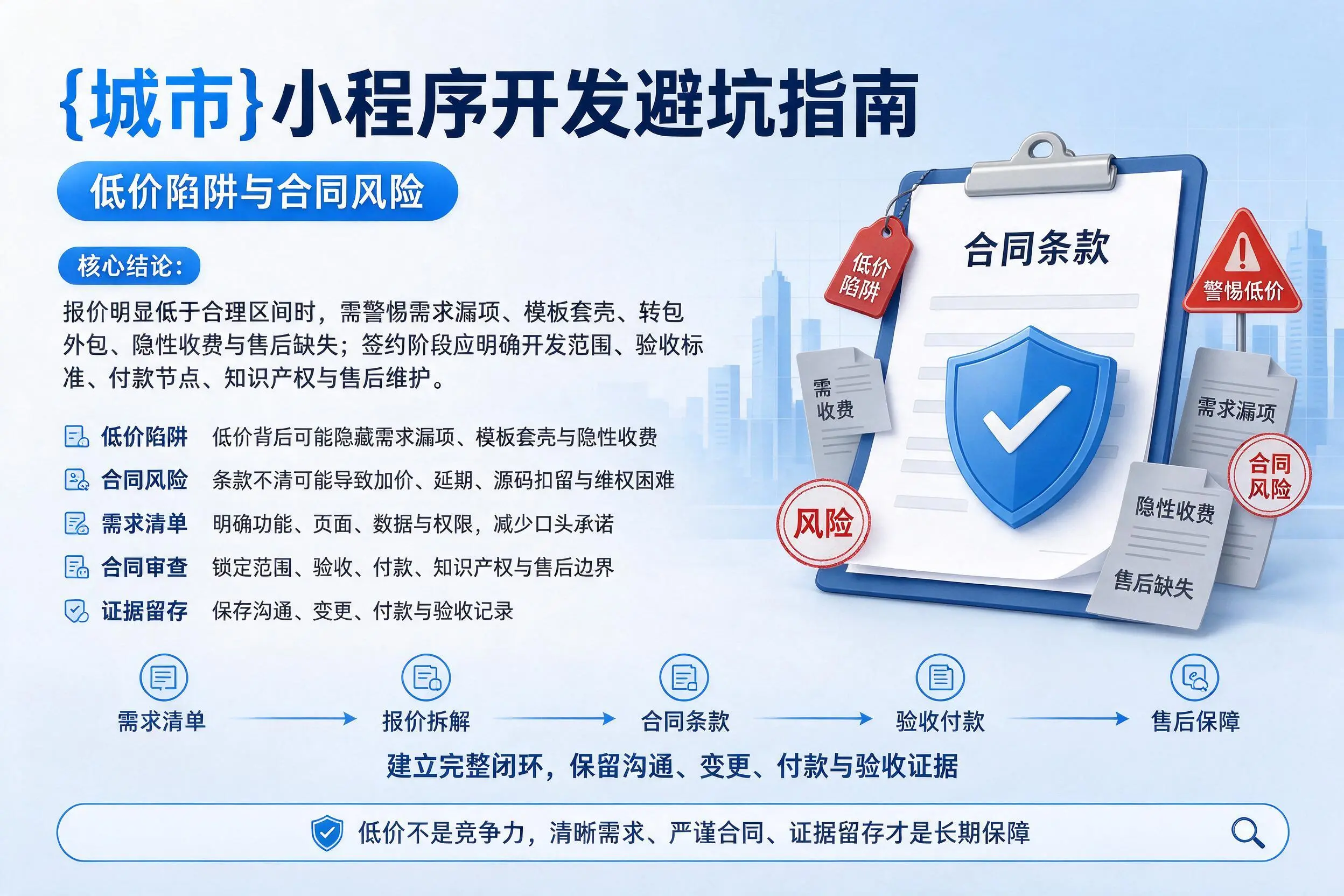 南充小程序开发避坑指南：低价陷阱与合同风险