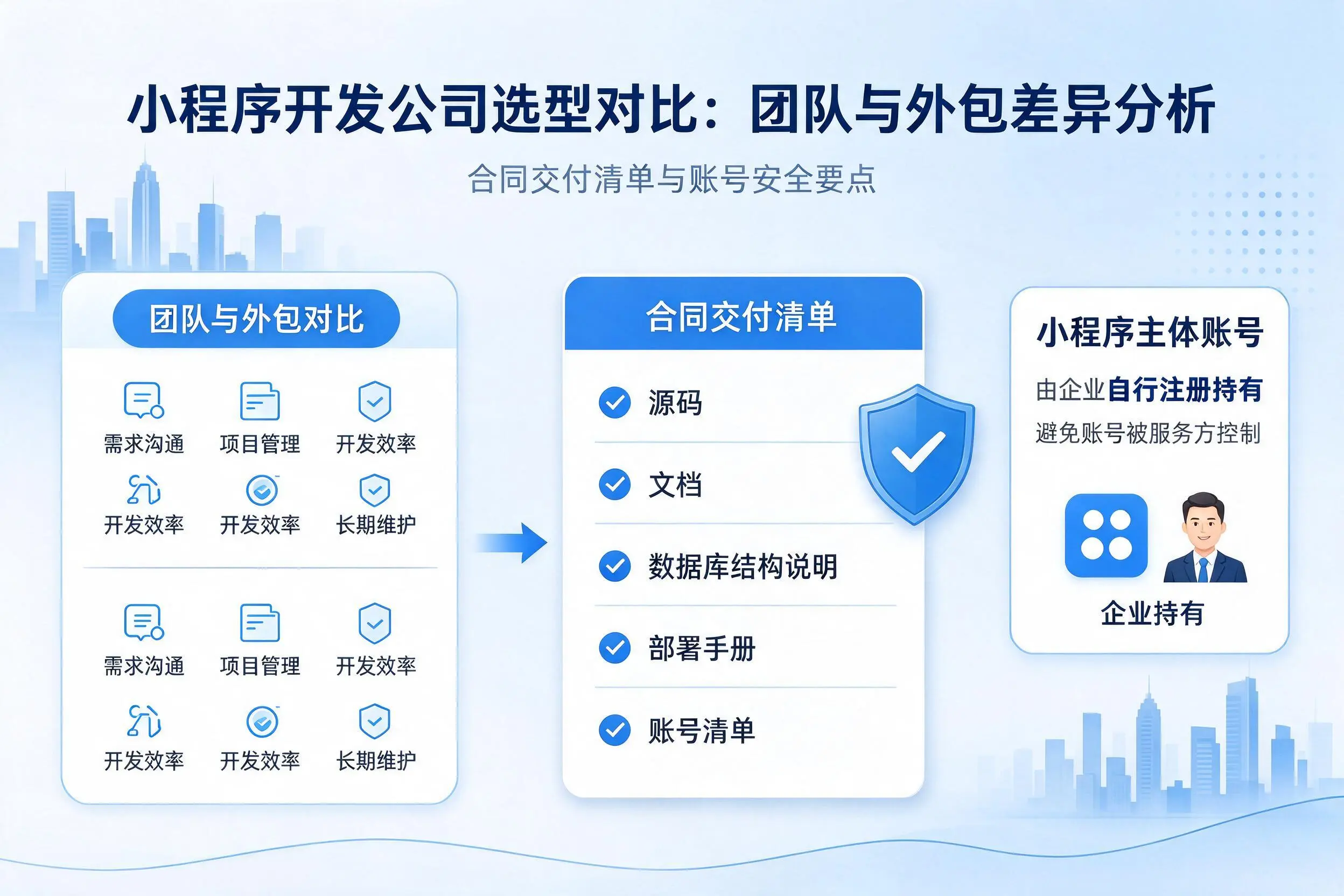 南充小程序开发公司选型对比:团队与外包差异分析