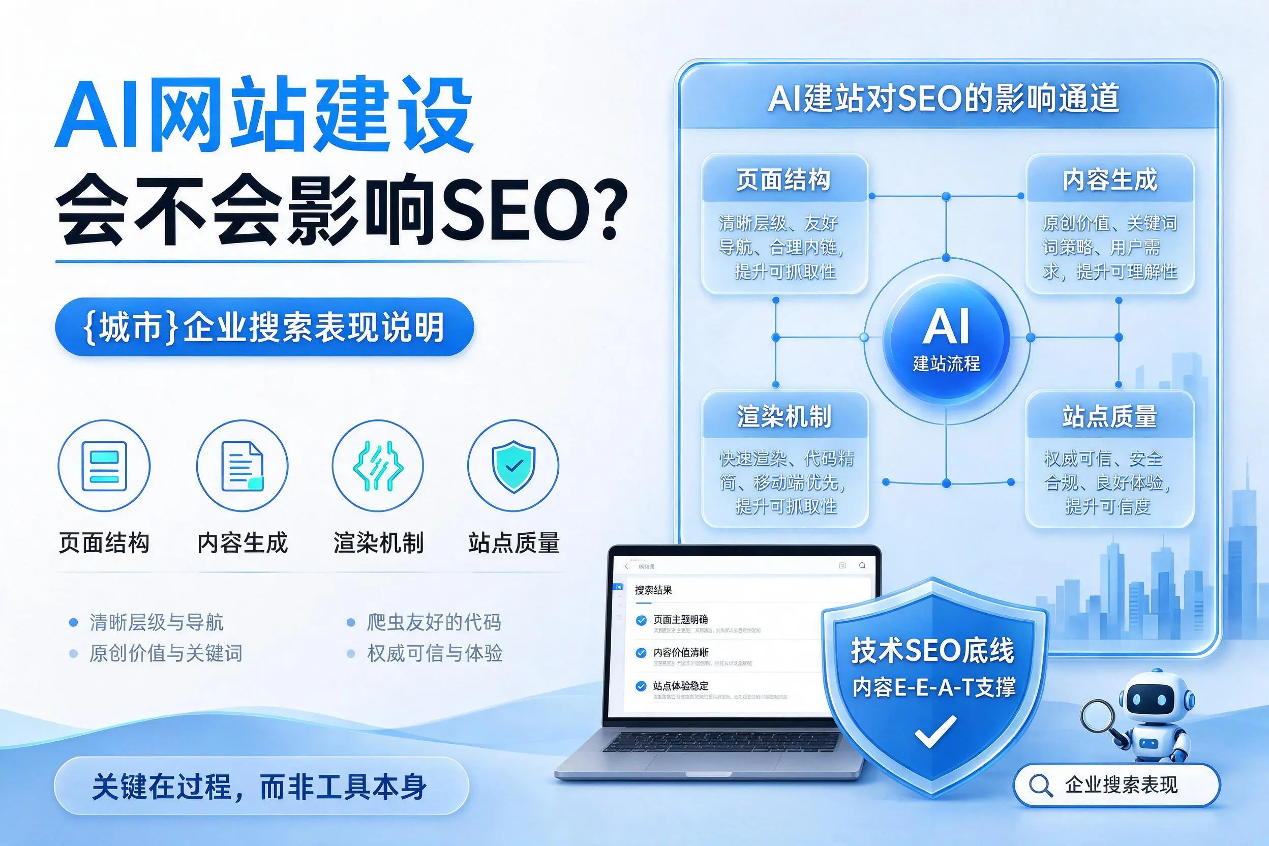 AI网站建设会不会影响SEO?南充企业搜索表现说明