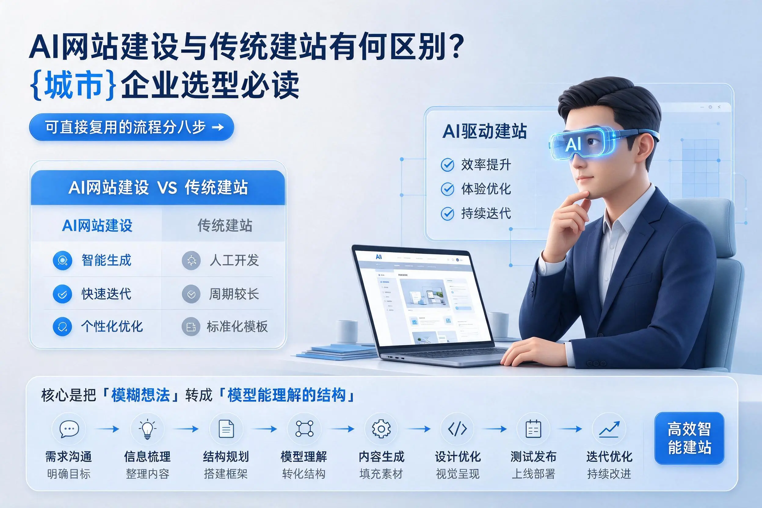 AI网站建设与传统建站有何区别?南充企业选型必读