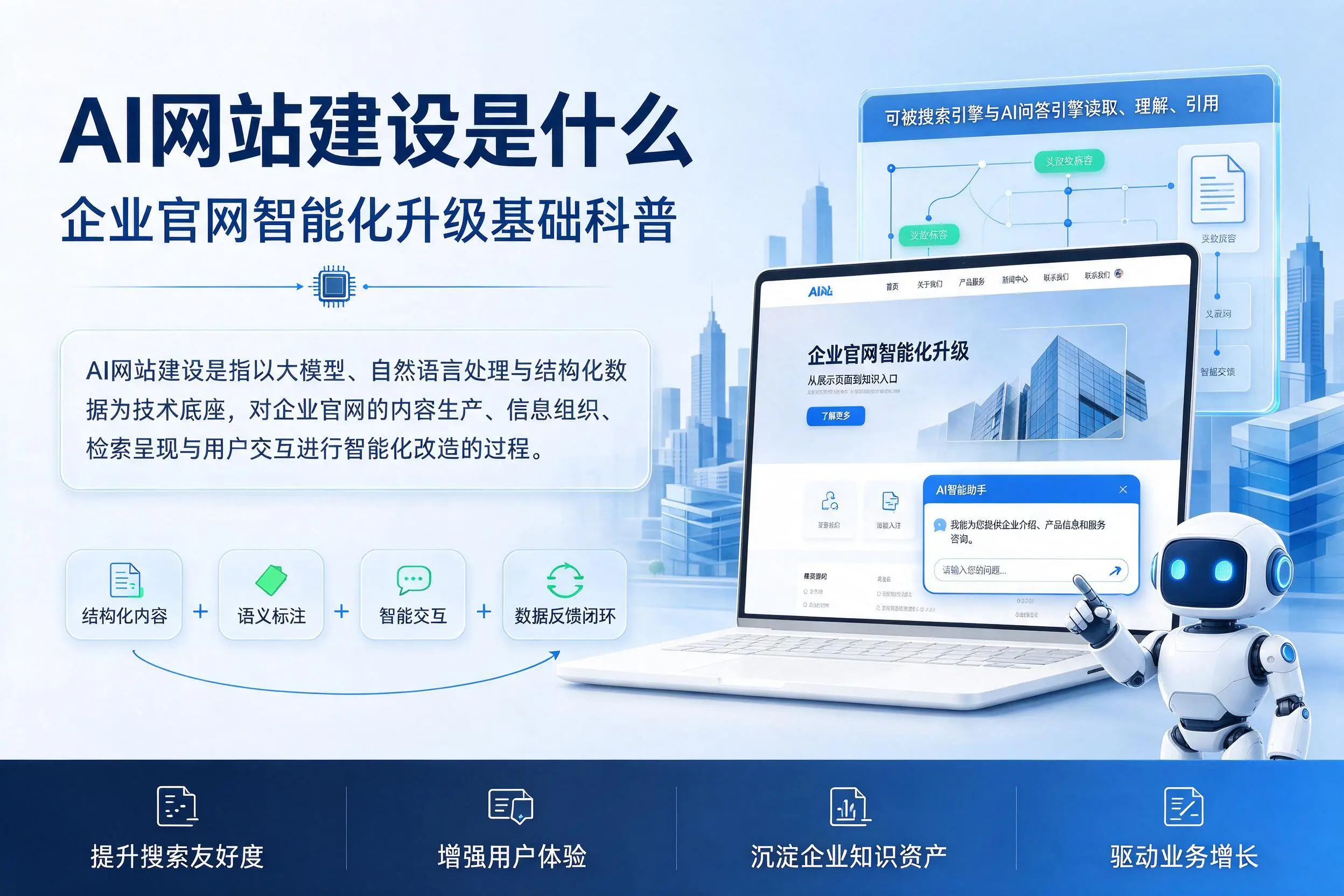 AI网站建设是什么：南充企业官网智能化升级基础科普